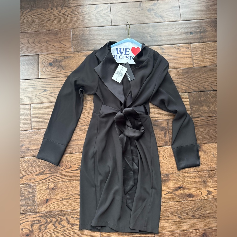Lea & Viola Black Wrap Dress